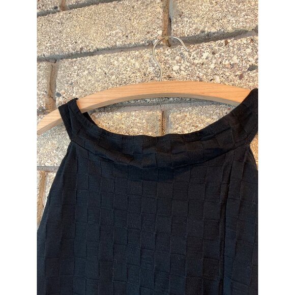 Urban Outfitters Black Textured Sleeveless Midi Dress M Womens Stylish Comfortab - Picture 3 of 8